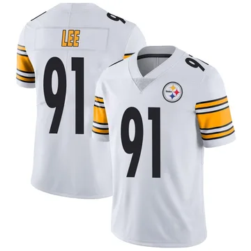 Men's Logan Lee Pittsburgh Steelers Limited White Vapor Untouchable Jersey