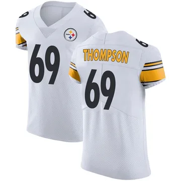 Men's Lorenzo Thompson Pittsburgh Steelers Elite White Vapor Untouchable Jersey