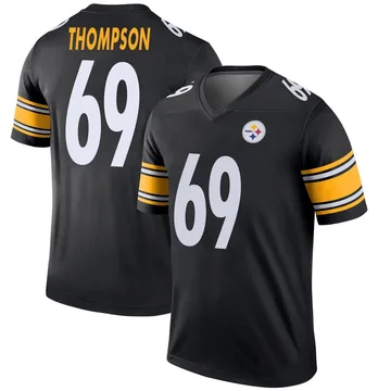 Men's Lorenzo Thompson Pittsburgh Steelers Legend Black Jersey