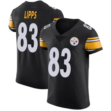 Men's Louis Lipps Pittsburgh Steelers Elite Black Team Color Vapor Untouchable Jersey
