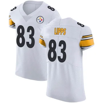 Men's Louis Lipps Pittsburgh Steelers Elite White Vapor Untouchable Jersey