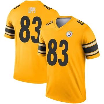 Men's Louis Lipps Pittsburgh Steelers Legend Gold Inverted Jersey