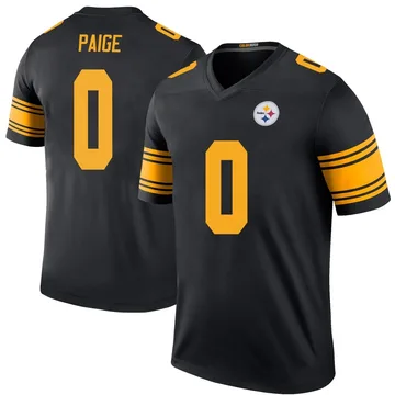 Men's Makari Paige Pittsburgh Steelers Legend Black Color Rush Jersey