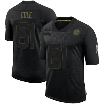 Men's Mason Cole Pittsburgh Steelers Limited Black 2020 Salute To Service Jersey