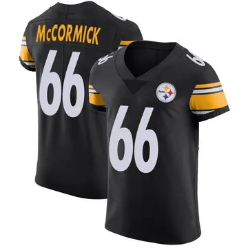 Men's Mason McCormick Pittsburgh Steelers Elite Black Team Color Vapor Untouchable Jersey