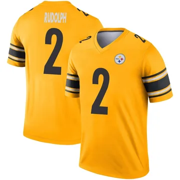 Men's Mason Rudolph Pittsburgh Steelers Legend Gold Inverted Jersey