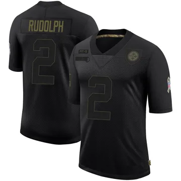 Men's Mason Rudolph Pittsburgh Steelers Limited Black 2020 Salute To Service Jersey