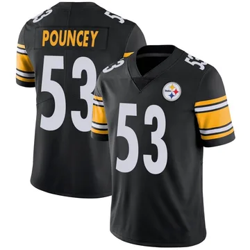 Men's Maurkice Pouncey Pittsburgh Steelers Limited Black Team Color Vapor Untouchable Jersey