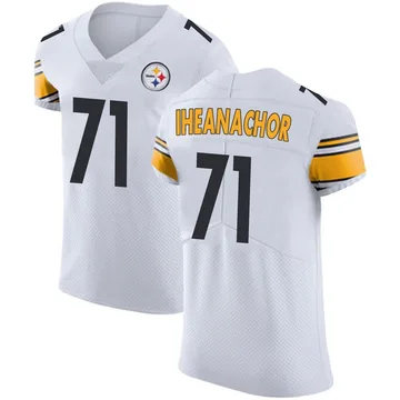 Men's Max Iheanachor Pittsburgh Steelers Elite White Vapor Untouchable Jersey
