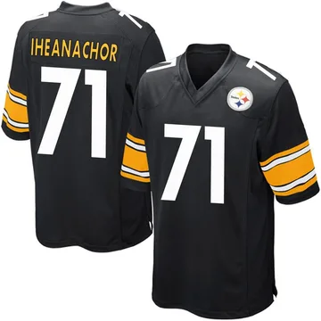 Men's Max Iheanachor Pittsburgh Steelers Game Black Team Color Jersey