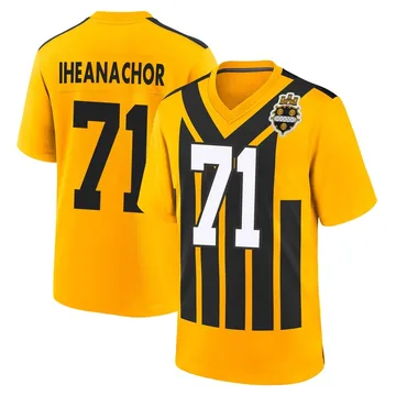 Men's Max Iheanachor Pittsburgh Steelers Game Gold Alternate 1933 Throwback Jersey