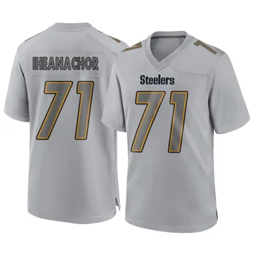 Men's Max Iheanachor Pittsburgh Steelers Game Gray Atmosphere Fashion Jersey