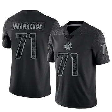 Men's Max Iheanachor Pittsburgh Steelers Limited Black Reflective Jersey