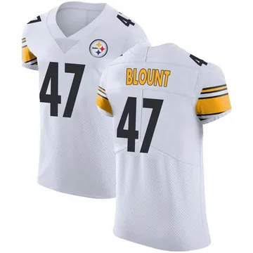 Men's Mel Blount Pittsburgh Steelers Elite White Vapor Untouchable Jersey