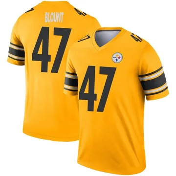 Men's Mel Blount Pittsburgh Steelers Legend Gold Inverted Jersey