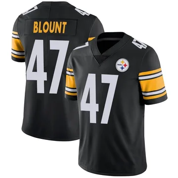 Men's Mel Blount Pittsburgh Steelers Limited Black Team Color Vapor Untouchable Jersey