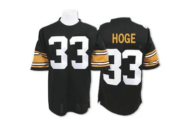 Men's Merril Hoge Pittsburgh Steelers Authentic Black Jersey