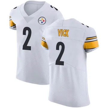 Men's Mike Vick Pittsburgh Steelers Elite White Vapor Untouchable Jersey