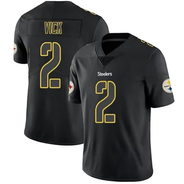 Men's Mike Vick Pittsburgh Steelers Limited Black Impact Jersey