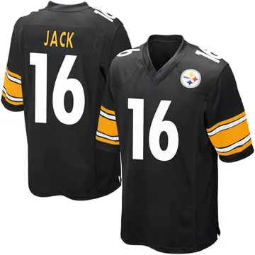 Men's Myles Jack Pittsburgh Steelers Game Black Team Color Jersey