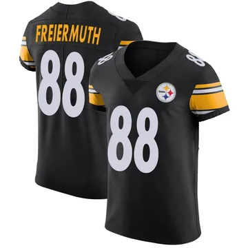Men's Pat Freiermuth Pittsburgh Steelers Elite Black Team Color Vapor Untouchable Jersey