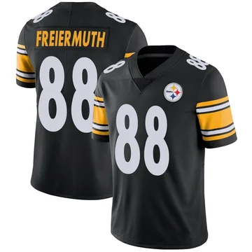 Men's Pat Freiermuth Pittsburgh Steelers Limited Black Team Color Vapor Untouchable Jersey