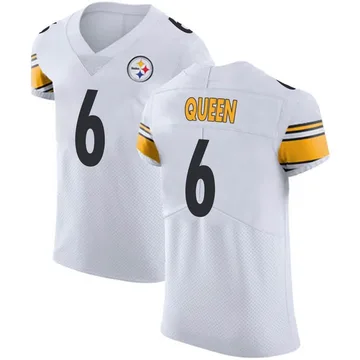Men's Patrick Queen Pittsburgh Steelers Elite White Vapor Untouchable Jersey