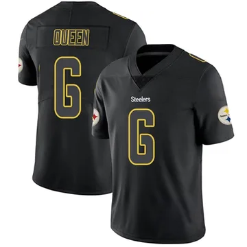 Men's Patrick Queen Pittsburgh Steelers Limited Black Impact Jersey