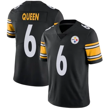 Men's Patrick Queen Pittsburgh Steelers Limited Black Team Color Vapor Untouchable Jersey