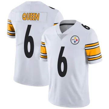 Men's Patrick Queen Pittsburgh Steelers Limited White Vapor Untouchable Jersey