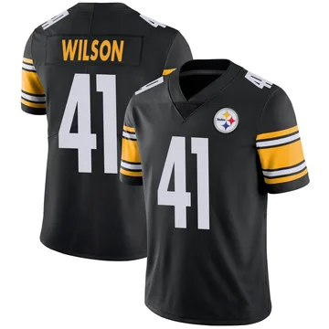 Men's Payton Wilson Pittsburgh Steelers Limited Black Team Color Vapor Untouchable Jersey