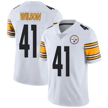 Men's Payton Wilson Pittsburgh Steelers Limited White Vapor Untouchable Jersey