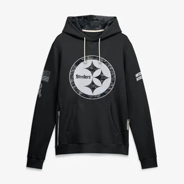 Men's Pittsburgh Steelers Black 2026 Salute to Service Sideline Dri-FIT Pullover Hoodie