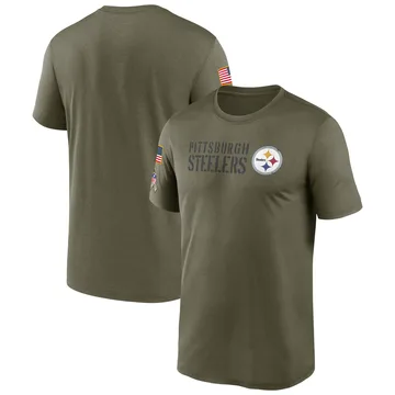 Men's Pittsburgh Steelers Legend Olive 2022 Salute to Service Team T-Shirt