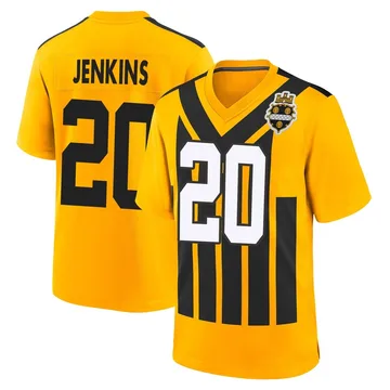 Men's Rayshawn Jenkins Pittsburgh Steelers Game Gold Alternate 1933 Throwback Jersey
