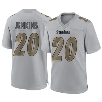 Men's Rayshawn Jenkins Pittsburgh Steelers Game Gray Atmosphere Fashion Jersey