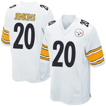 Men's Rayshawn Jenkins Pittsburgh Steelers Game White Jersey