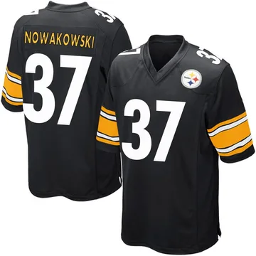 Men's Riley Nowakowski Pittsburgh Steelers Game Black Team Color Jersey