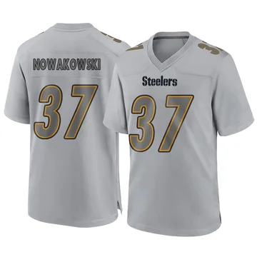 Men's Riley Nowakowski Pittsburgh Steelers Game Gray Atmosphere Fashion Jersey