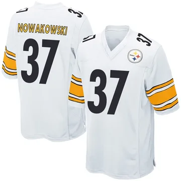 Men's Riley Nowakowski Pittsburgh Steelers Game White Jersey