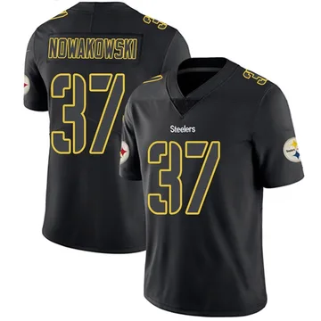 Men's Riley Nowakowski Pittsburgh Steelers Limited Black Impact Jersey