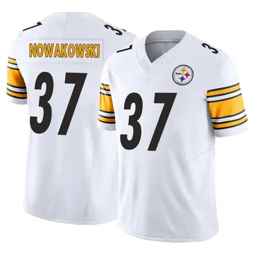 Men's Riley Nowakowski Pittsburgh Steelers Limited White Vapor F.U.S.E. Jersey