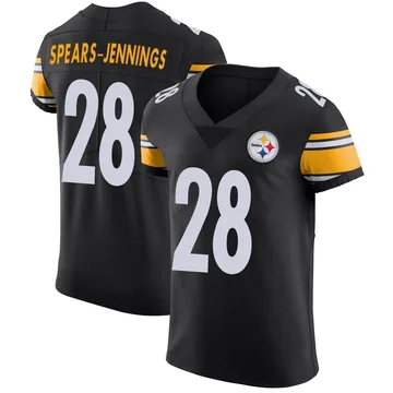Men's Robert Spears-Jennings Pittsburgh Steelers Elite Black Team Color Vapor Untouchable Jersey