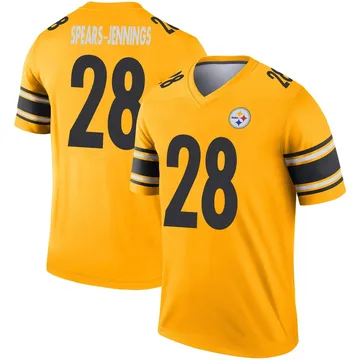 Men's Robert Spears-Jennings Pittsburgh Steelers Legend Gold Inverted Jersey