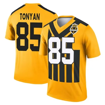 Men's Robert Tonyan Pittsburgh Steelers Legend Gold Alternate 1933 Throwback Performance Jersey