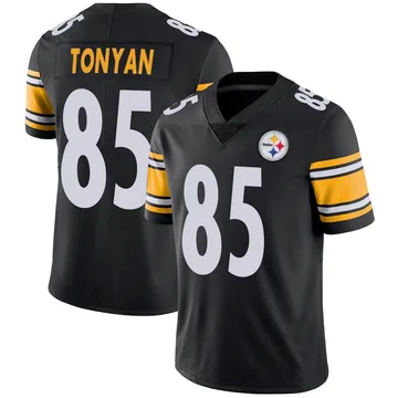 Men's Robert Tonyan Pittsburgh Steelers Limited Black Team Color Vapor Untouchable Jersey