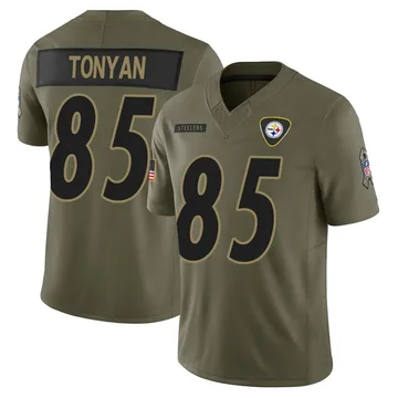 Men's Robert Tonyan Pittsburgh Steelers Limited Olive 2025 Salute to Service Jersey