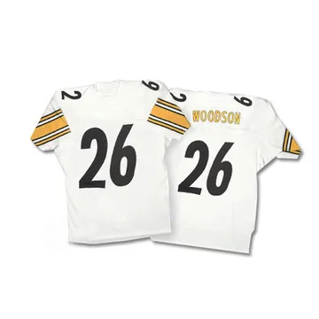 Men's Rod Woodson Pittsburgh Steelers Authentic White Jersey