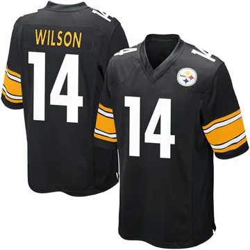 Men's Roman Wilson Pittsburgh Steelers Game Black Team Color Jersey