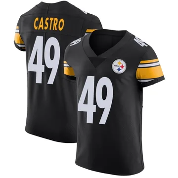 Men's Sebastian Castro Pittsburgh Steelers Elite Black Team Color Vapor Untouchable Jersey